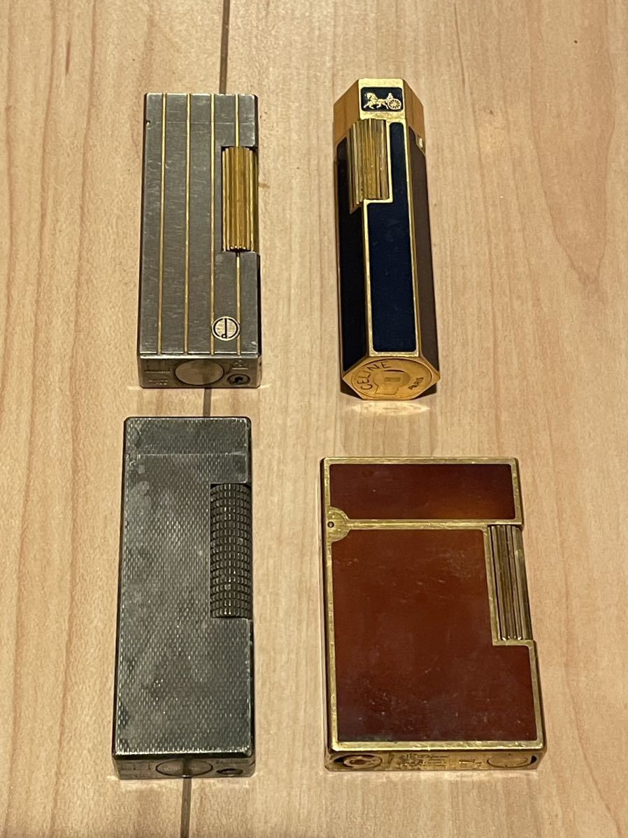 CELINEセリーヌ 紺ゴールド /S.T.dupont デュポン/dunhill ダンヒル /まとめて