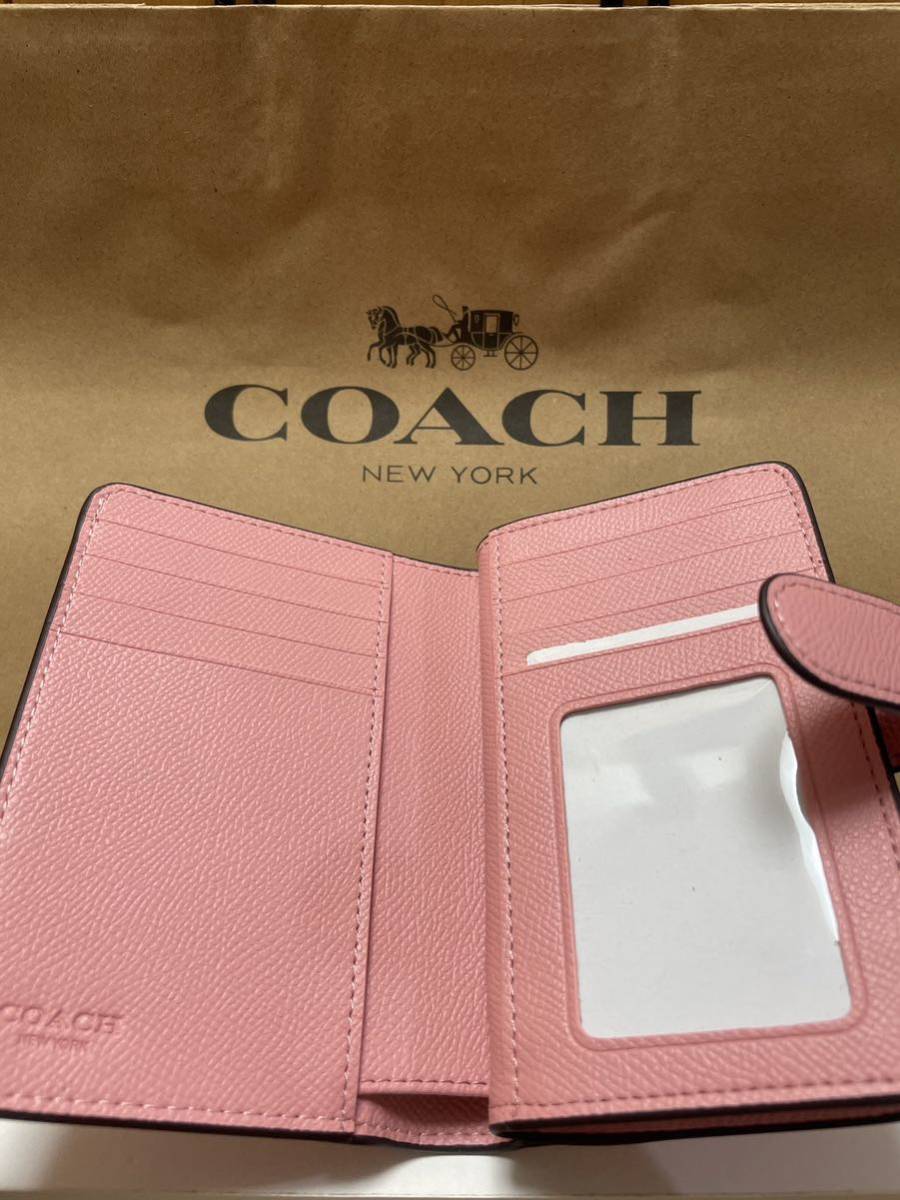 51【1円スタート】新品未使用coachコーチ二つ折り財布ミニ財布 コーチ COACH 二つ折り財布 リヴェラール店 財布 通販