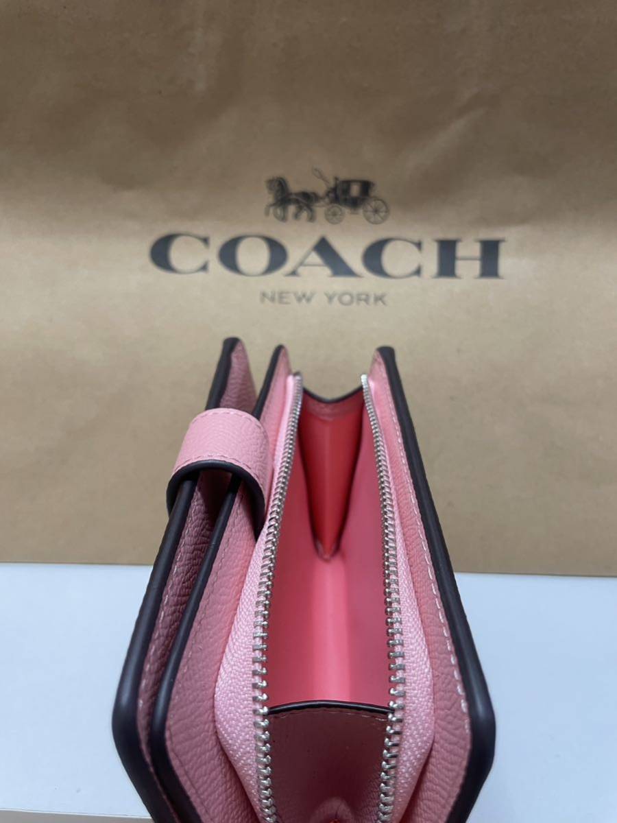 51【1円スタート】新品未使用coachコーチ二つ折り財布ミニ財布 コーチ COACH 二つ折り財布 リヴェラール店 財布 通販