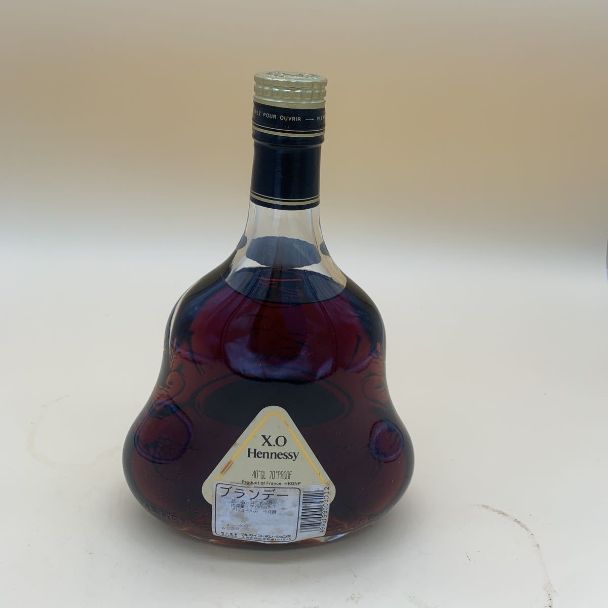ヘネシー XO 金キャップ クリアボトル 700ml 40％ コニャック クリア