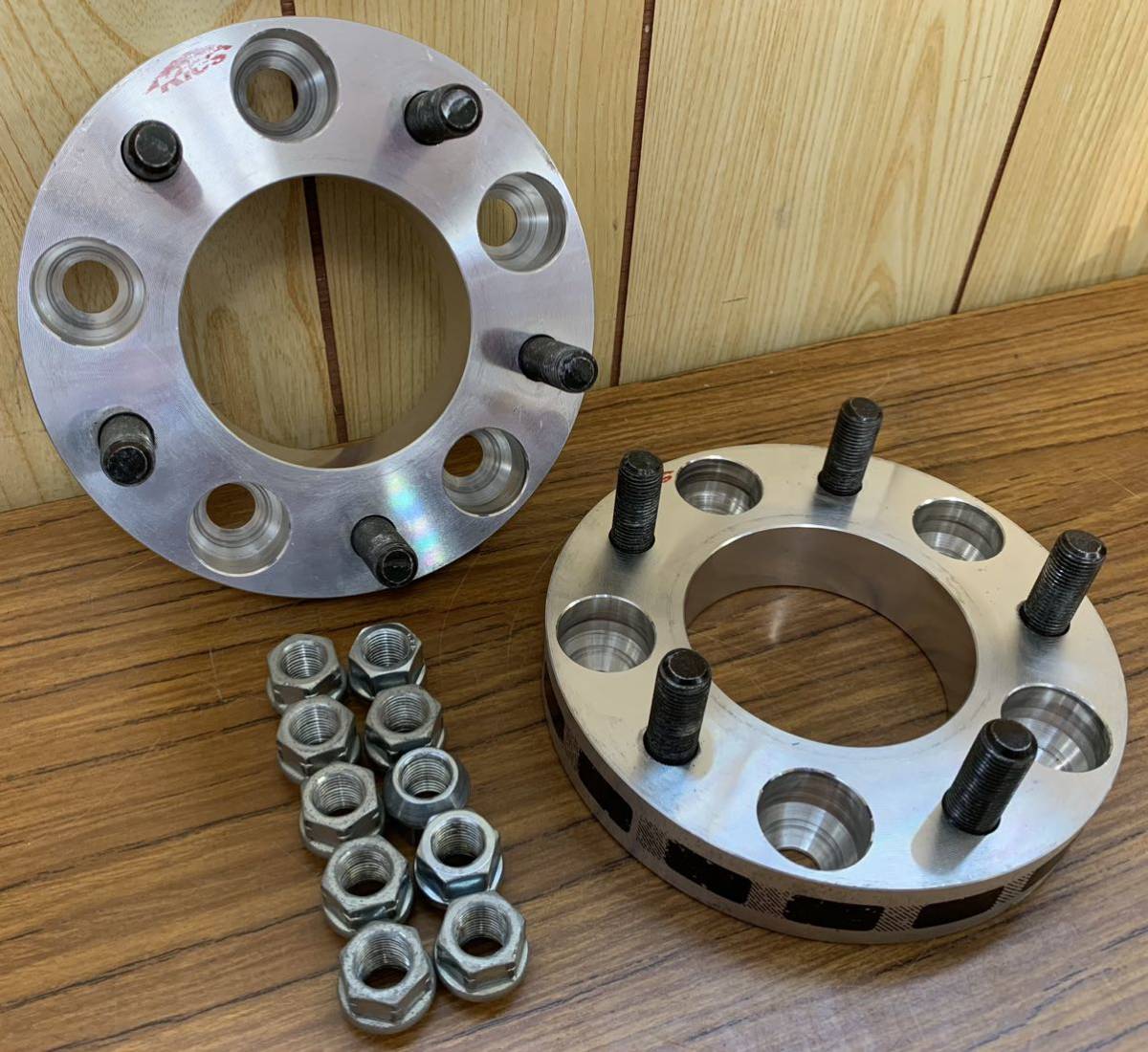 ワイドトレッドスペーサー 40mm 5H PCD114.3 M12 P1.5 ハブ径73mm 2枚 