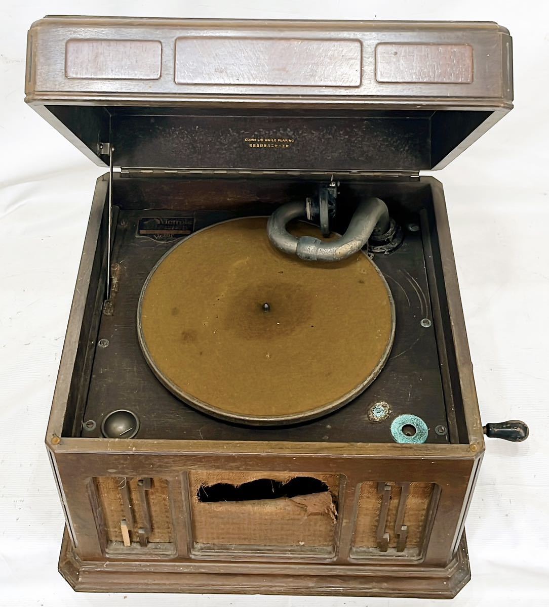 現状品 J1-81 ビクトローラ／ Victrola 卓上型 蓄音機 本体 ビクター