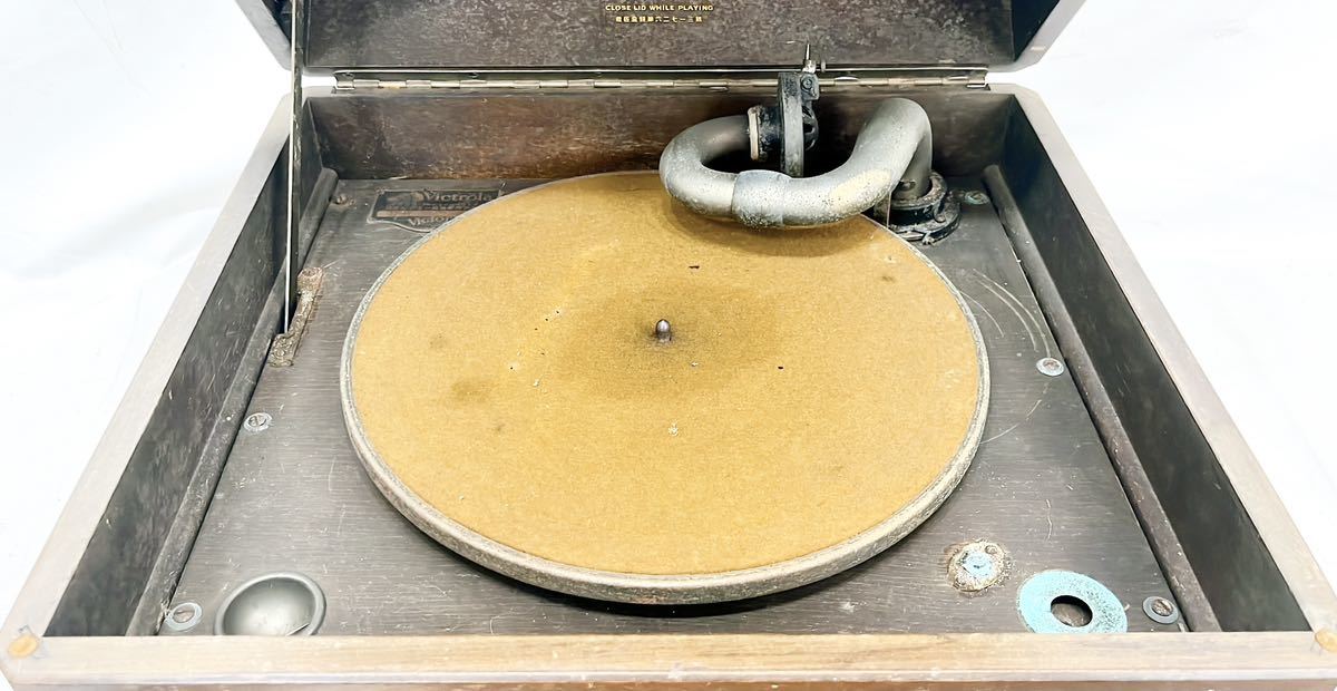 現状品 J1-81 ビクトローラ／ Victrola 卓上型 蓄音機 本体 ビクター