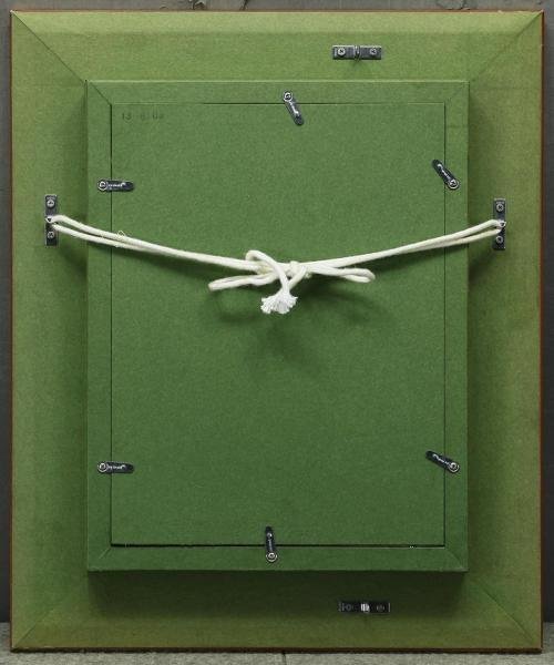 真作】【WISH】増本憲樹「信楽の椿」油彩 SM ◇古陶に花 〇リアリズム