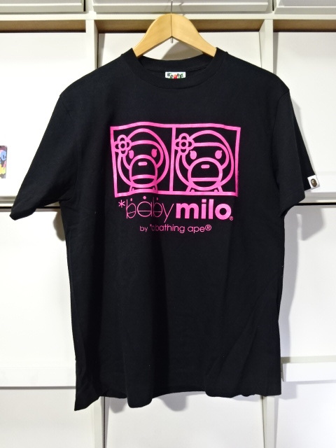 2008【M】 BAPE リサ＆リサ Tシャツ A BATHING APE（ア ベイシング エイプ） ベビーリサ NIGO 新品未使用 BABY MILO アーカイブ