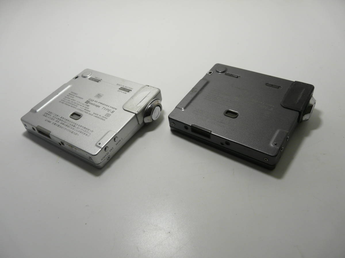 ジャンク NetMD MZ-N10 電池ケース付き 2個 SONY MDウォークマン MZ
