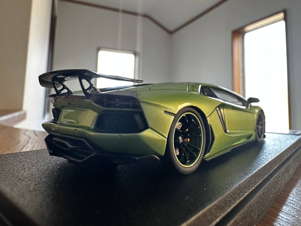Make Up アイドロン　ランボルギーニ LP900 DMC ミニカー Make up Aventador LP900 MOLT VELOCE ithaca green Aventador LP900