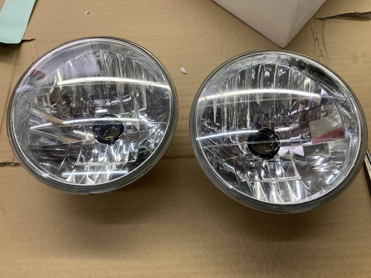 ユーノスロードスター　レイブリック ヘッドライト レンズ H4ハロゲン用 RAYBRIG マルチリフレクター