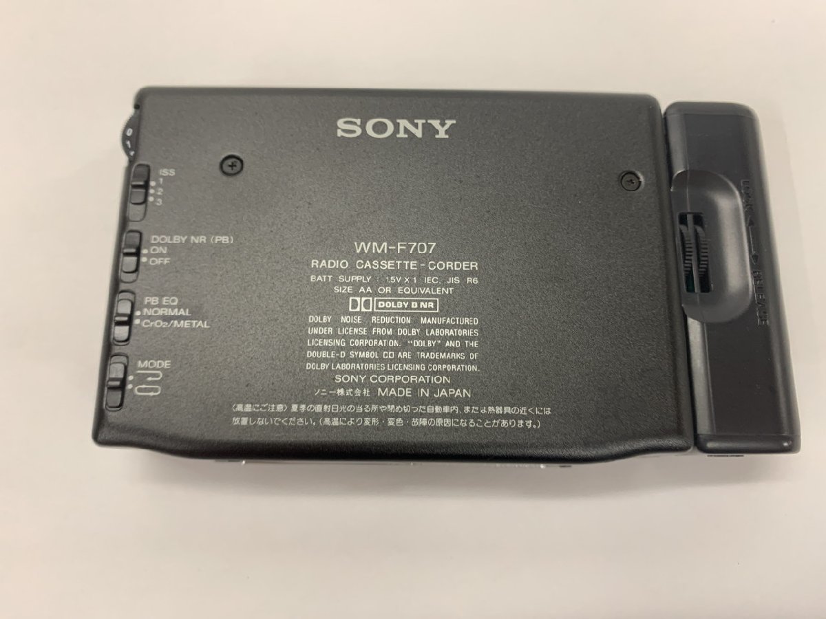 Y-8154】SONY ソニー WALKMAN カセットウォークマン WM-F707 イヤホン
