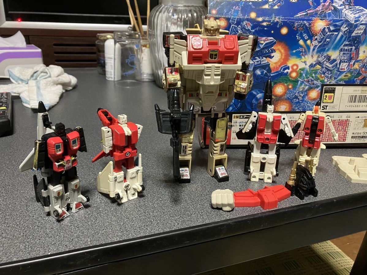 トランスフォーマー エアボット5体セット 欠品多数一部破損有り 