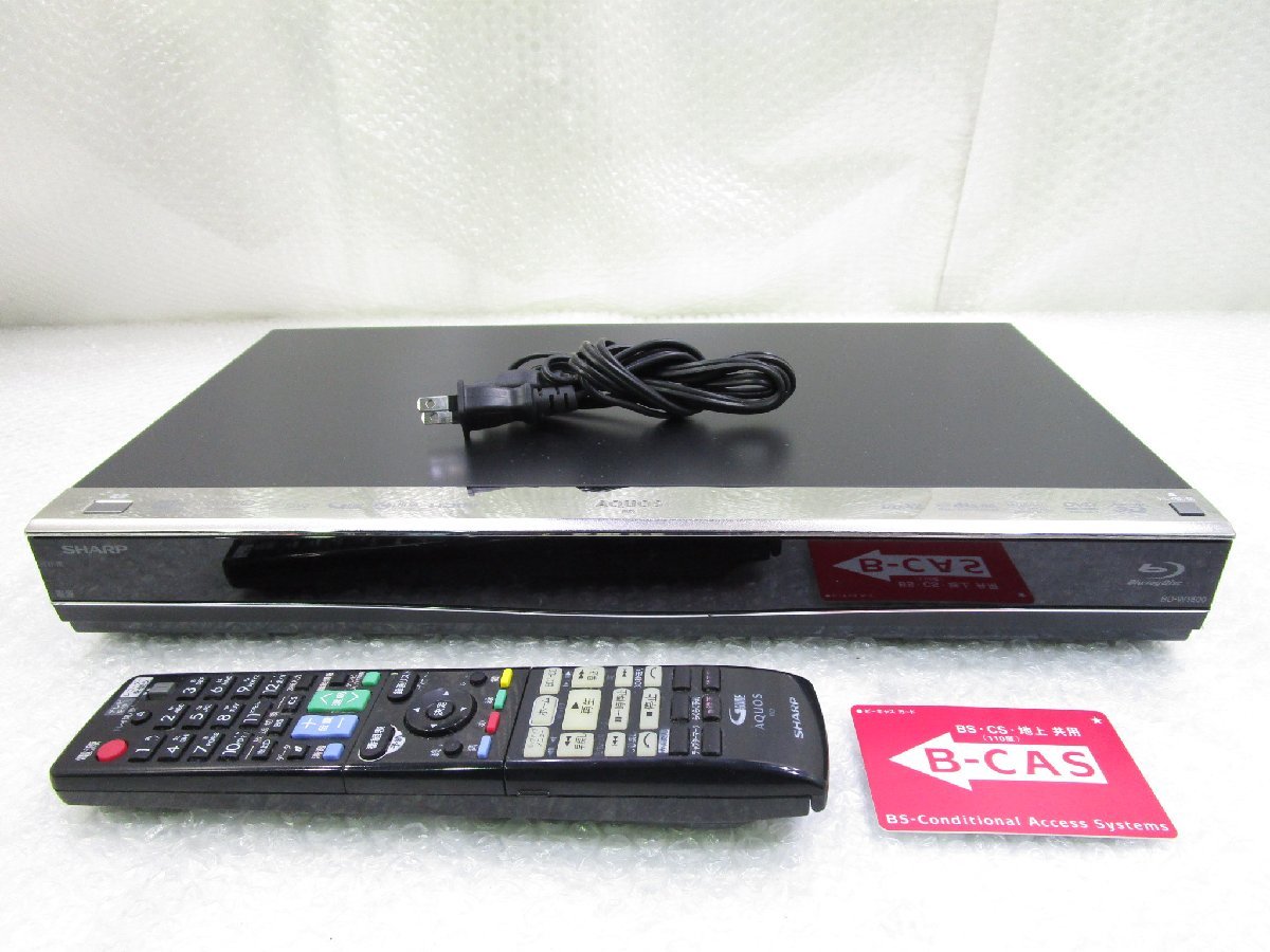 ◎SHARP シャープ AQUOS ブルーレイディスクレコーダー BD-W1600 HDD