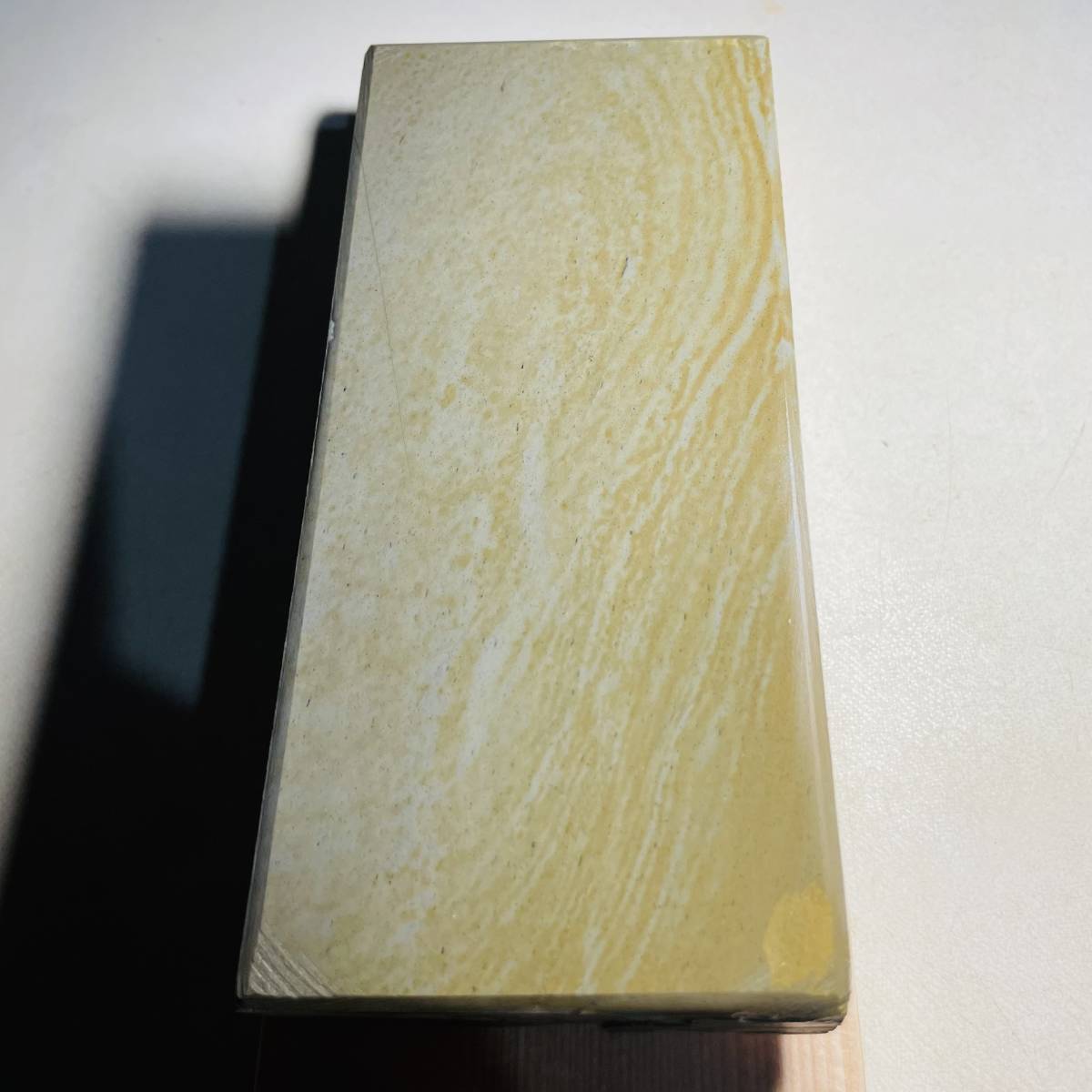 天然砥石 正本山合砥 巣板 環巻 1285g 仕上げ砥石 ／ 鉋鑿大工