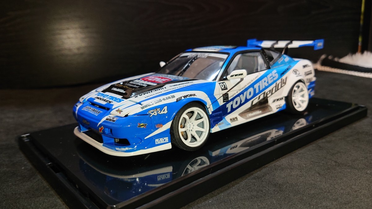 フジミ 1/24 日産 180SX ドリフト カスタム D1風 トーヨータイヤ 