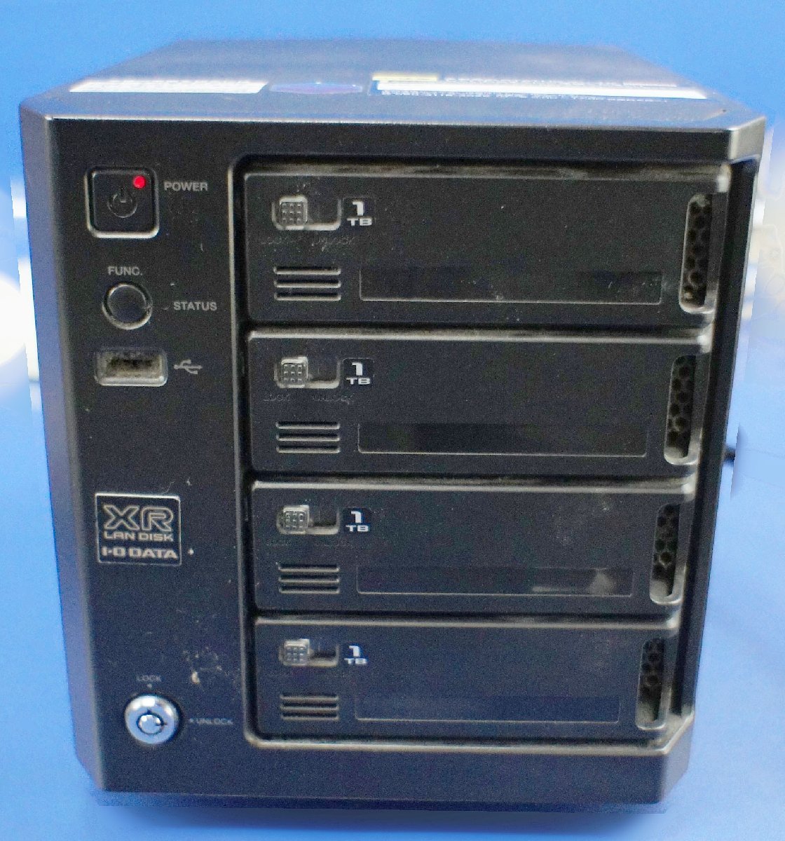 訳あり 通電確認のみ データ消去済 HDD4TB 1TBx4 NAS IODATA LAN DISK XR HDL-XR4.0W ネットワーク ハードディスク F070604