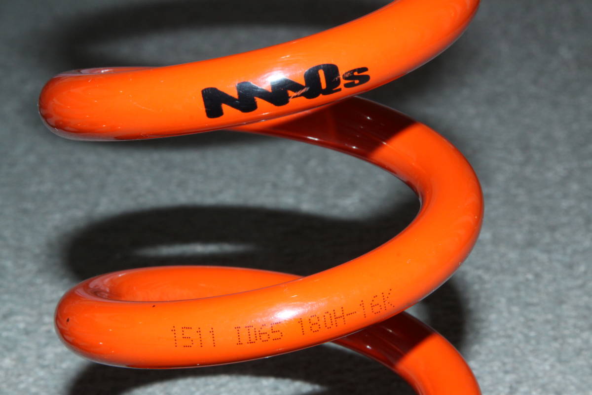 MAQs 車高調 直巻スプリング ID65 自由長 180mm バネレート16K 品番