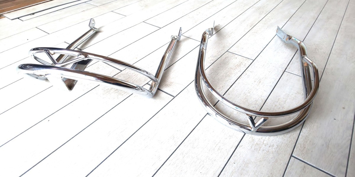 レア！カワサキ バルカン400 バルカン800 純正 オプション フェンダーレール フェンダーガード フロント リア セット