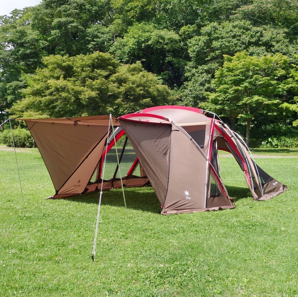 極美品 スノーピーク snowpeak リビングシェル ロング Pro TP-660 シールドルーフ セット シェルター テント キャンプ cg07me-rk26y03452