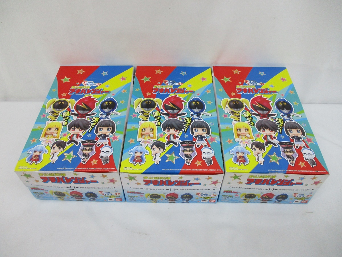 4235B 未開封◆デフォルマイスタープチ 非公認戦隊アキバレンジャー 1BOX 10個入り 3箱 まとめ◆ミニフィギュア アキバレッド 他