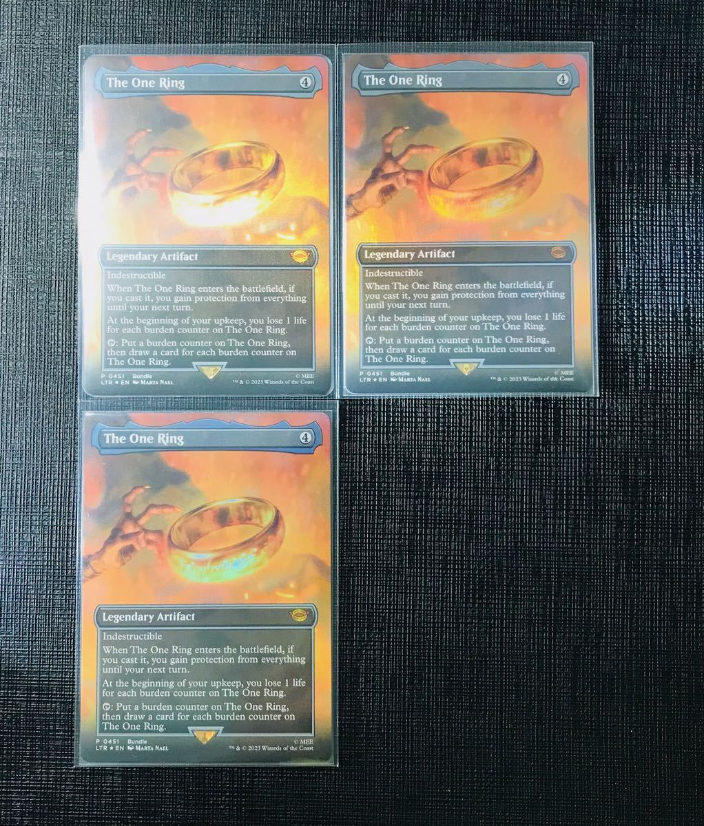 一つの指輪 MTG 英語版 4枚セットFoil(451)□ボーダーレス□一