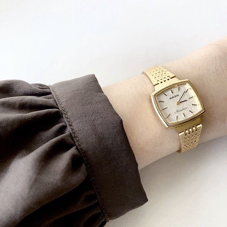 RADO Moncherie レディース手巻き腕時計 稼動品 2針 ♪ RADO モン