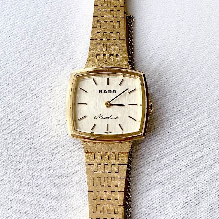 RADO Moncherie レディース手巻き腕時計 稼動品 2針 ♪ RADO モン