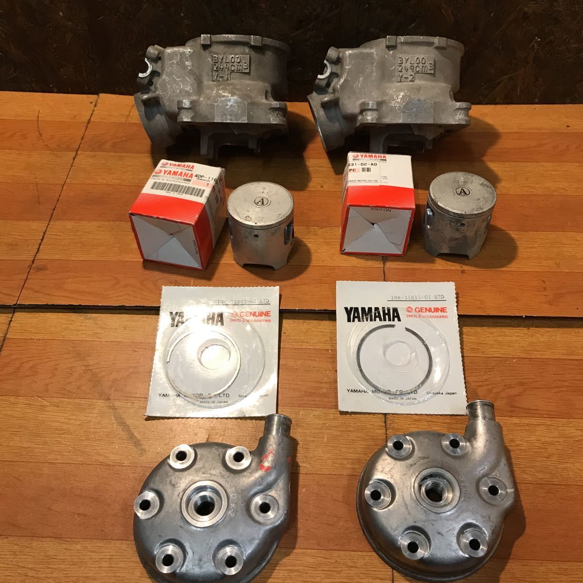 希少 TZ 250 シリンダー シリンダーヘッド ピストン ピストンリング 検