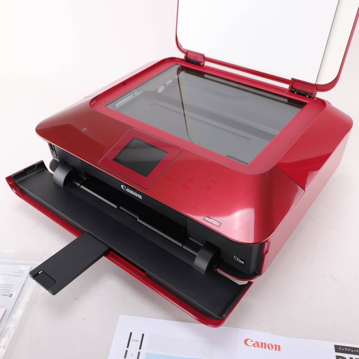 送料無料☆動作確認済☆Canon PIXUS MG7130 レッド 正常動作品 3000枚 