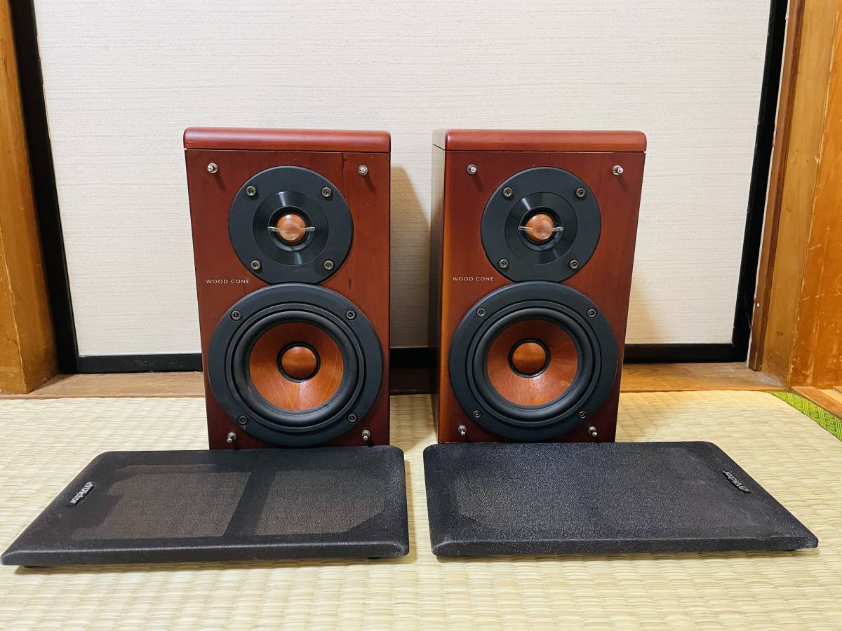 良品・出音確認済 JVC Victor WOOD CONE EX-A10コンポの SP-EXA10