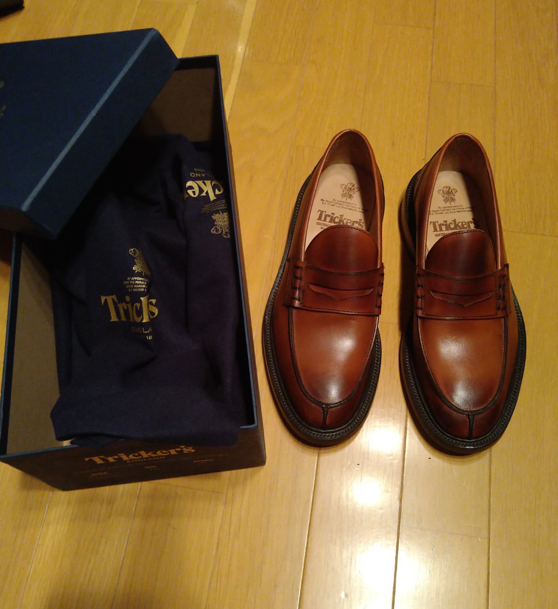 ★新品未使用★トリッカーズ ジェームズ trickers JAMES ローファー英国製MadeInEnglandイギリス製
