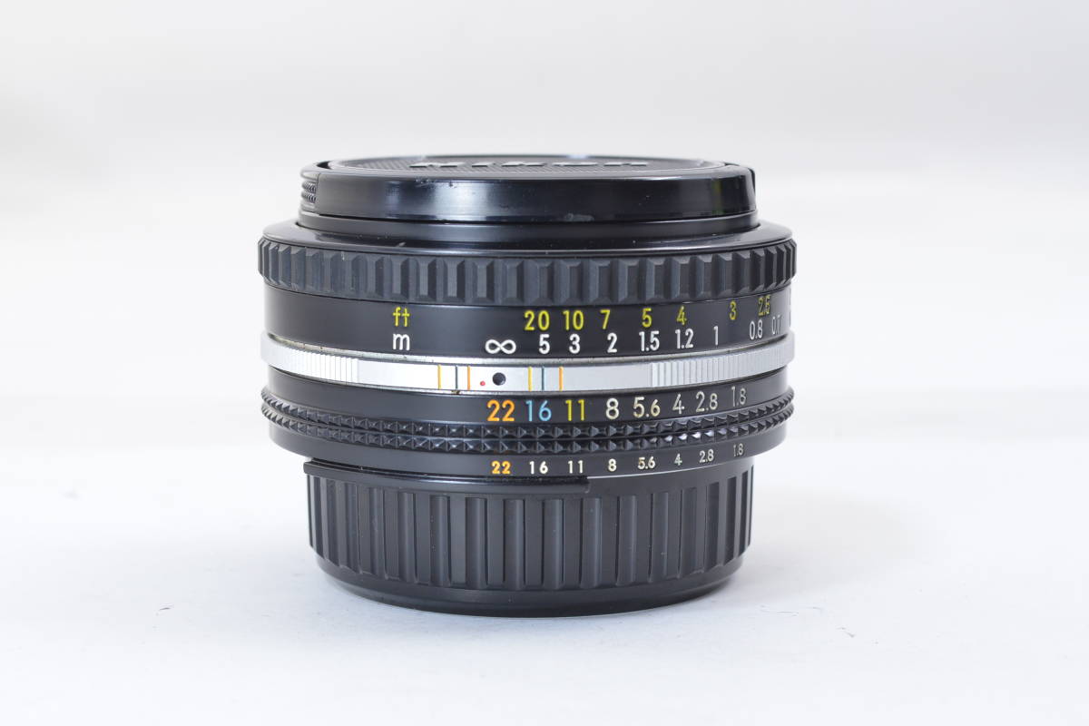 ecoま】NIKON Ai-s 50mm F1.8 no.2141181 最短0.45 パンケーキ 単焦点