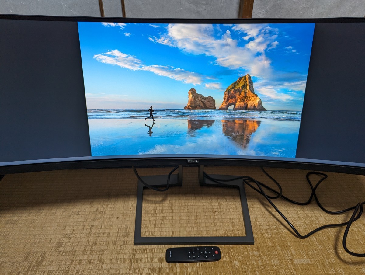 PHILIPS 499P9H1/11 32:9 SuperWide カーブド液晶ディスプレイ 修理品