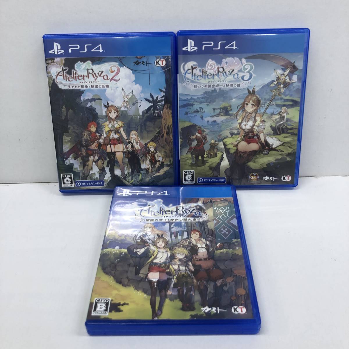 1円～】PS4ソフト3本セット ライザのアトリエ ライザのアトリエ2 