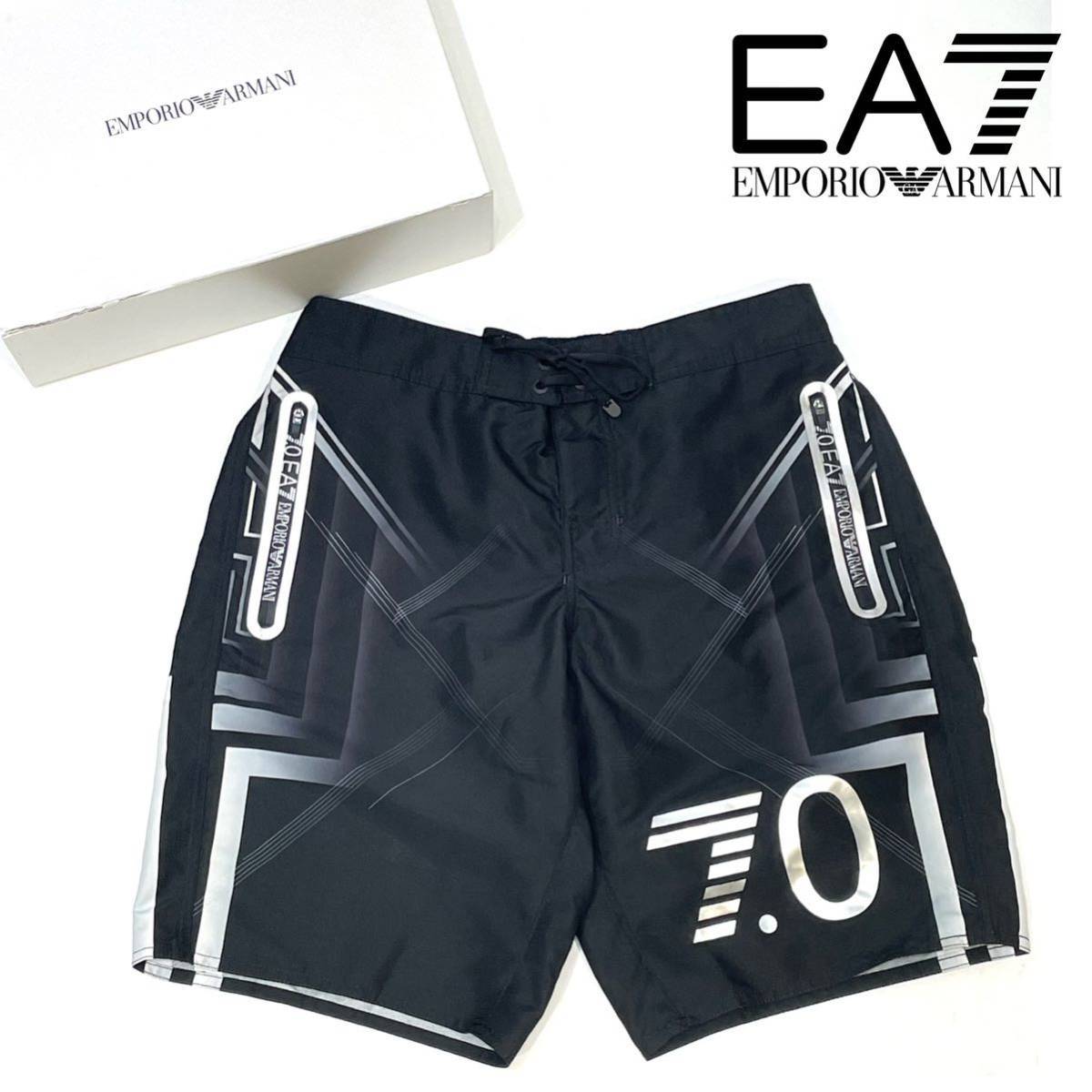 新品 EA7 EMPORIO ARMANI エンポリオアルマーニ SEAWORLD BW7.0M BERMUD BOXER BEACHWEAR スイムウェア パンツ 46 国内正規品