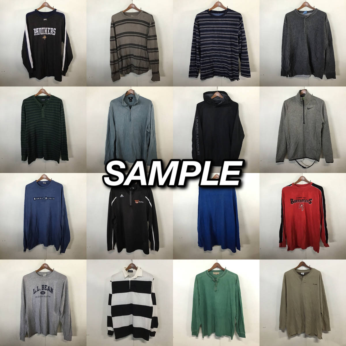 T826】☆アイテム豊富☆ アメリカ古着卸オススメL/S Tee Mix大量 50kg 