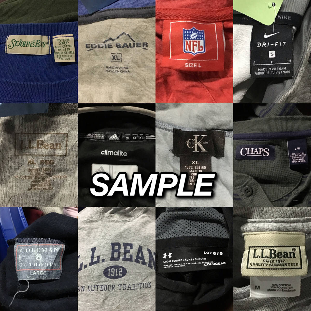 T826】☆アイテム豊富☆ アメリカ古着卸オススメL/S Tee Mix大量 50kg 5