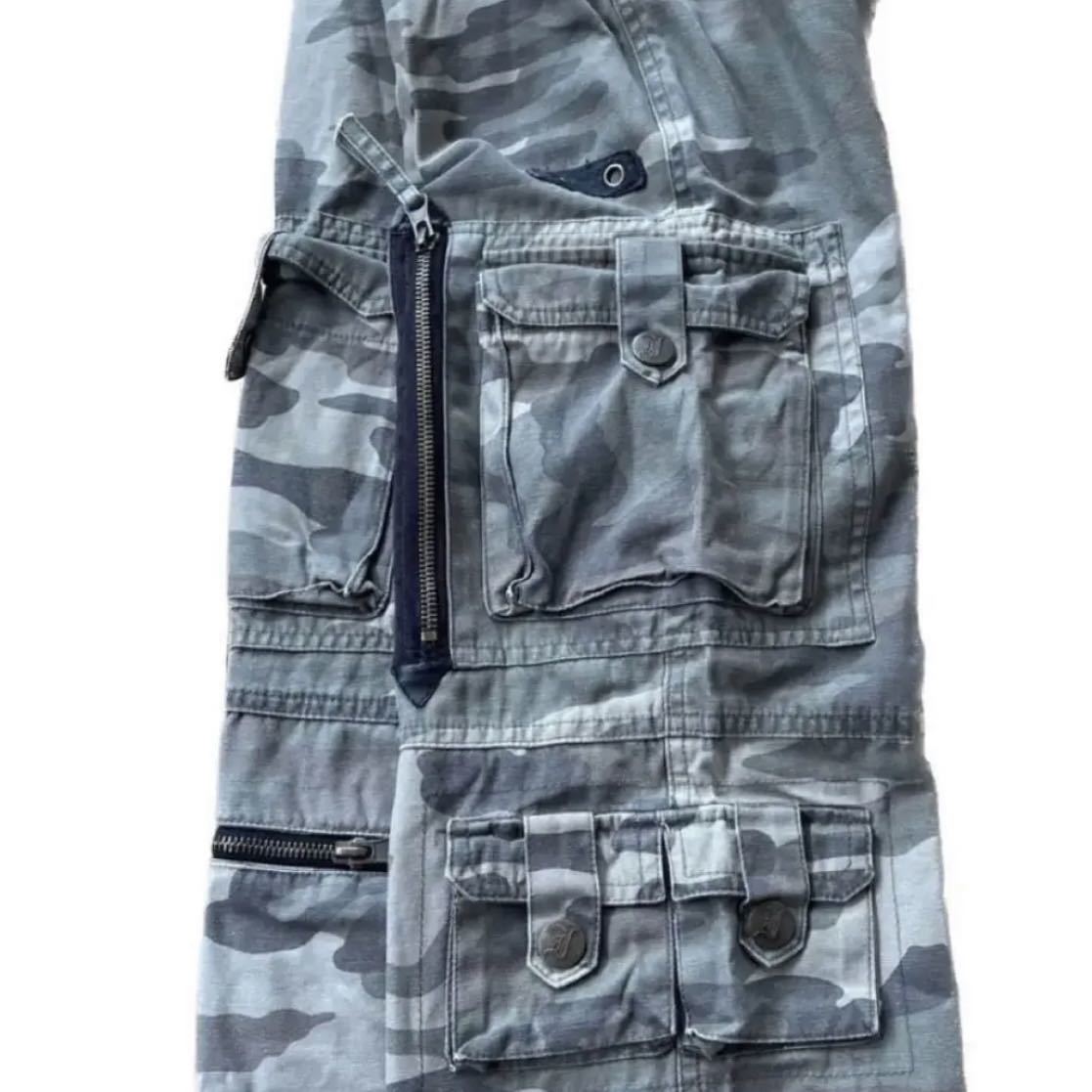 Rare 00s Acid Jazz Men multi pockets Cargo Pants カーゴパンツ