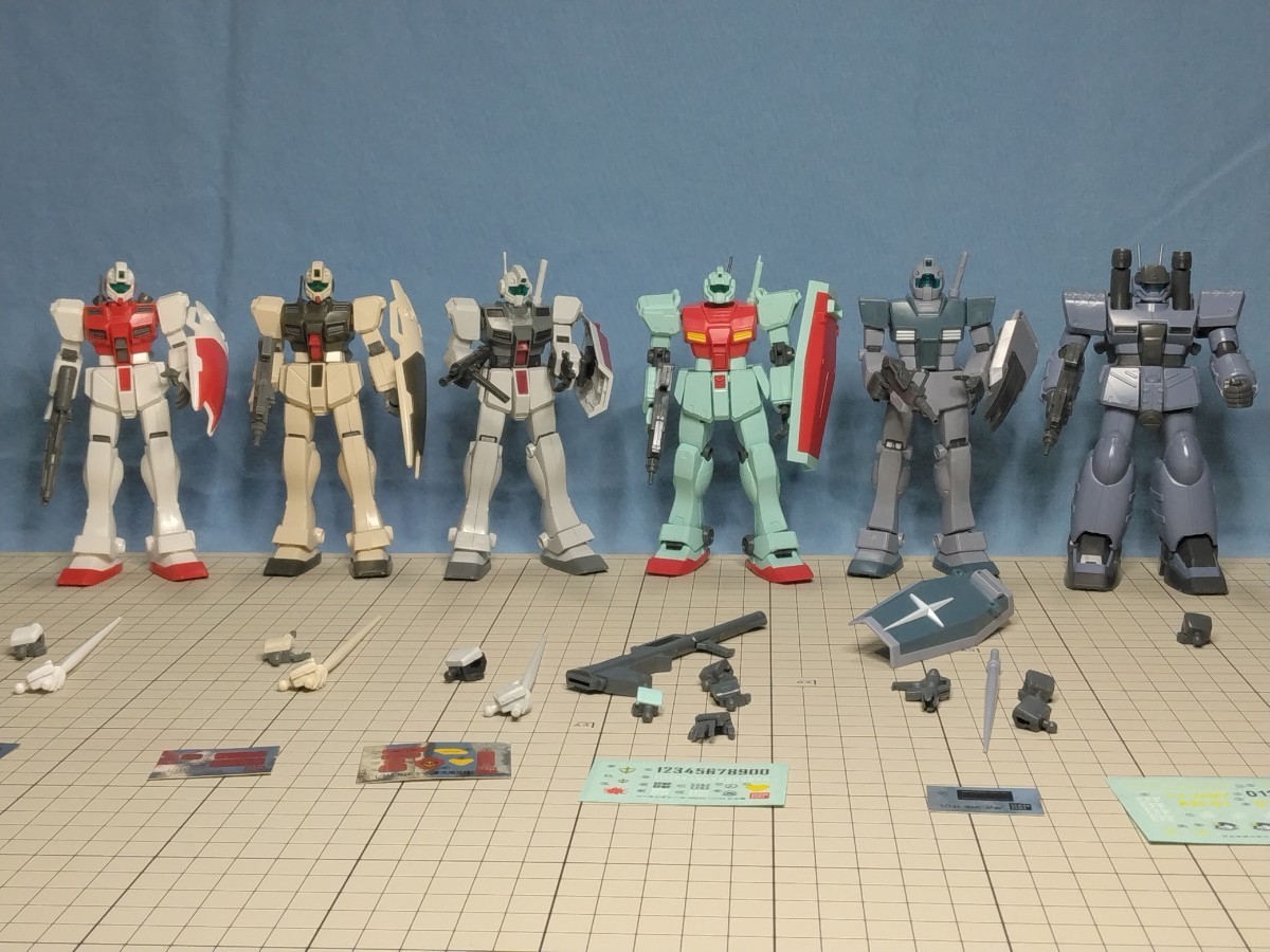 □ ガンプラ ジム素組みセットその2 6機 HG 1/144 □ 2179(機動戦士 