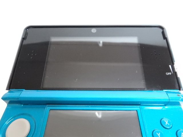 ZA1650⁄初期化済 動作品 ニンテンドー 3DS 本体 CTR-001 アクアブルー