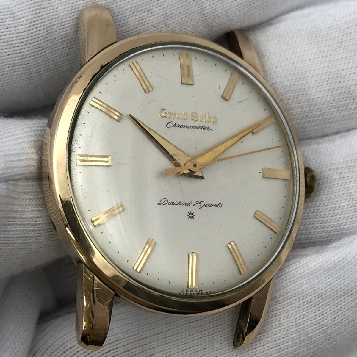 グランドセイコー セイコー GS 1円～◎極上美品◎SEIKO SS⁄純正革