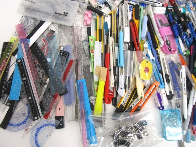 8093REZ◎文具大量まとめ約19kgセット ボールペン・シャープペン