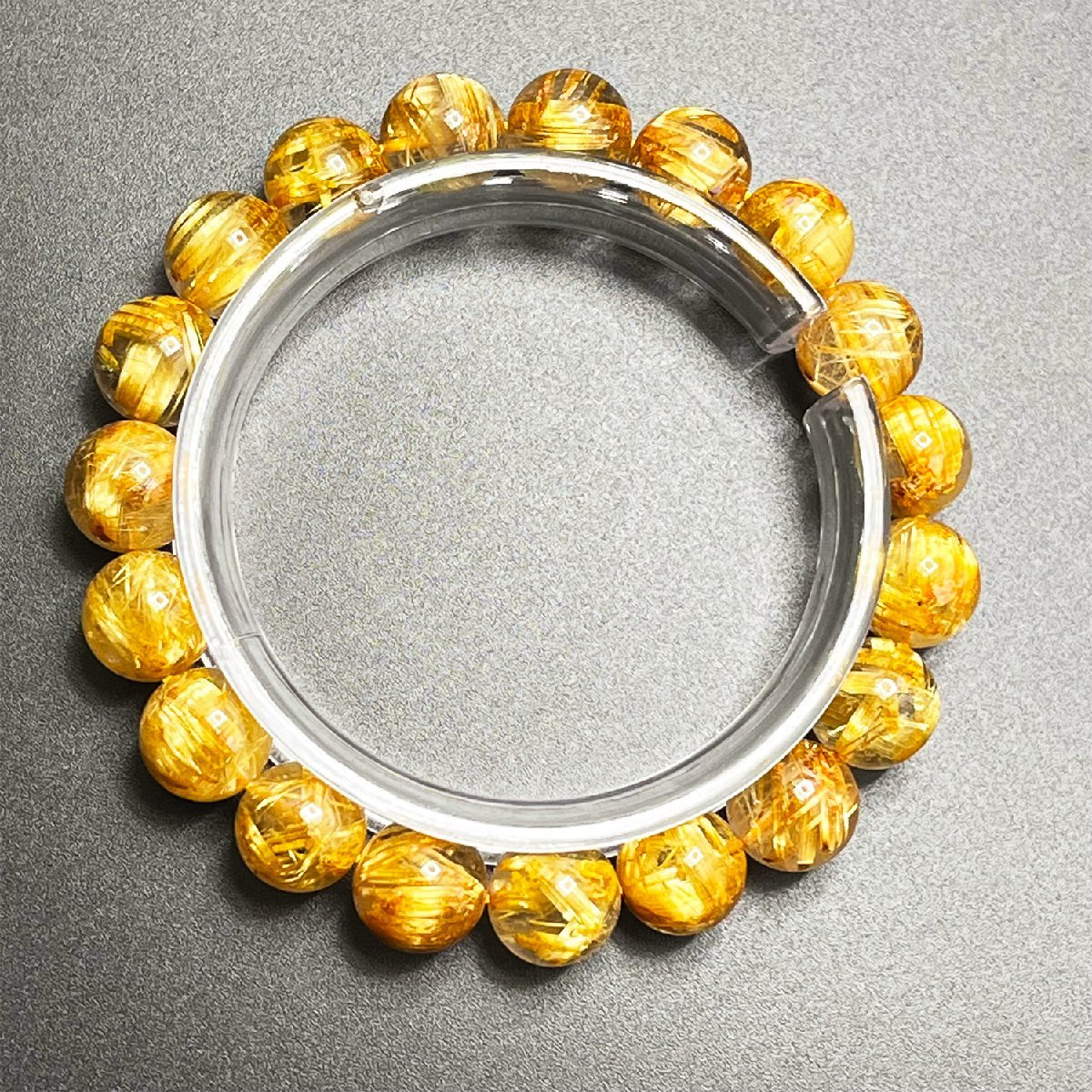 1001A089 絶賛 EU製 定価19万円☆タイチンルチル☆黄金針水晶 金運