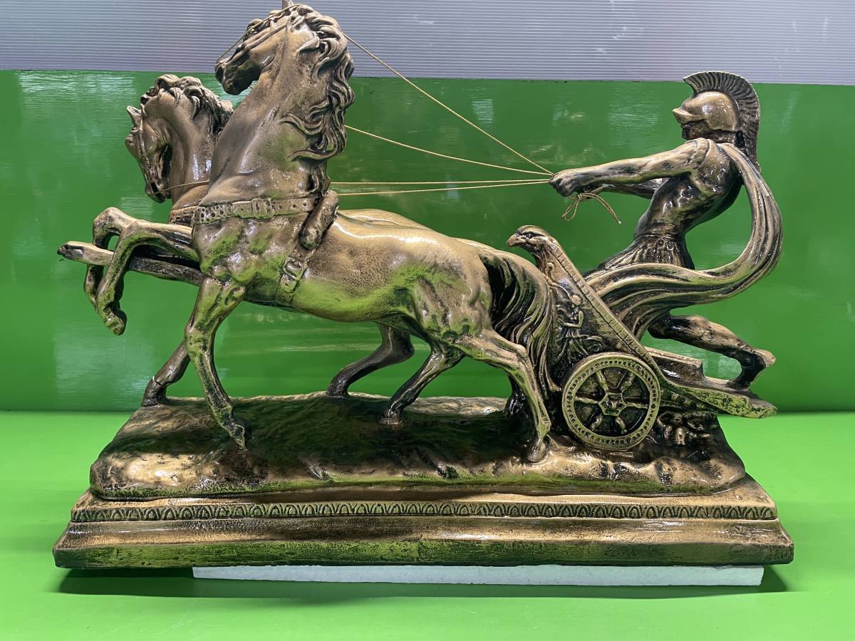 良品 ローマ戦車 イタリア 置物 アンティーク チルコ マッシモ 戦車 
