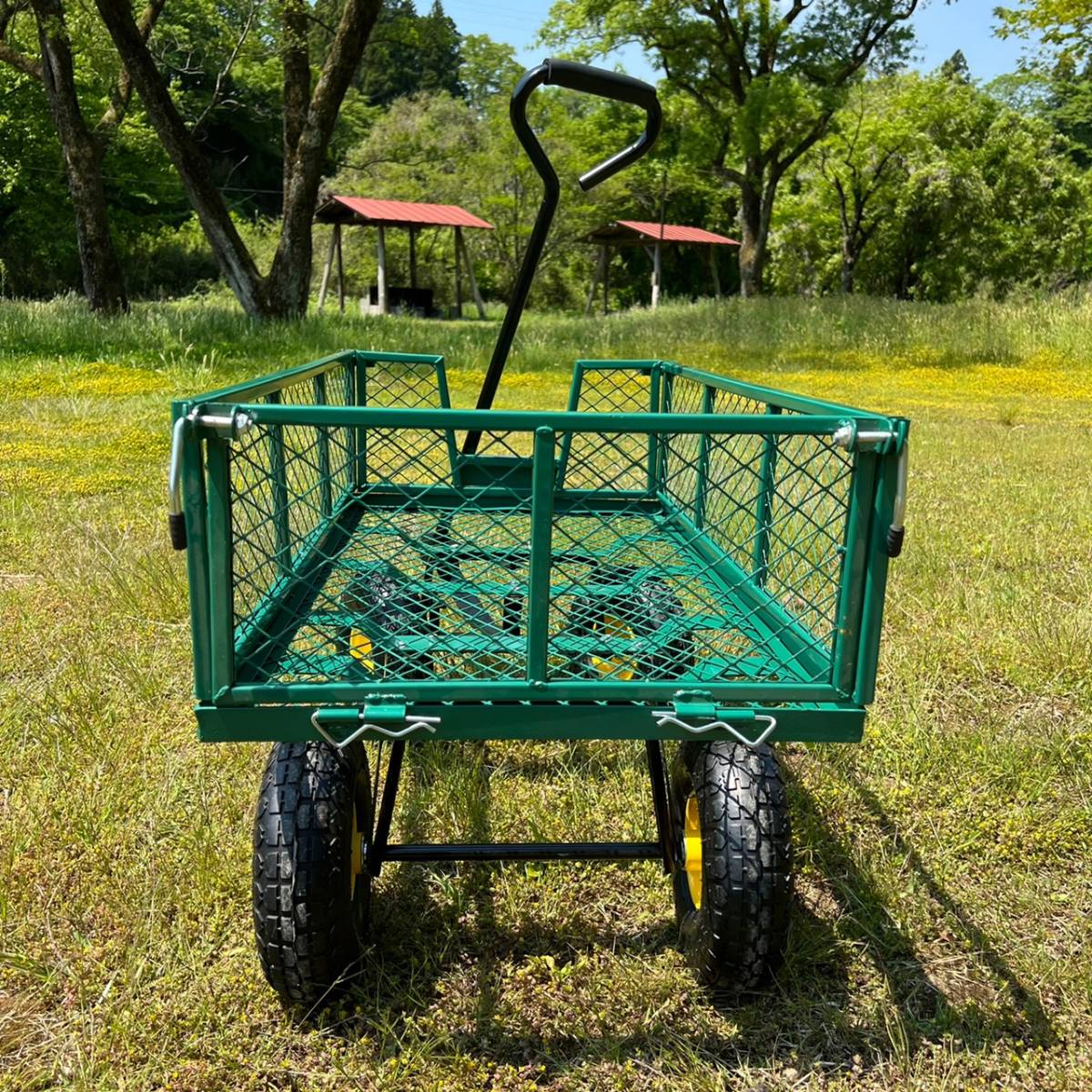 【アウトレット】【送料無料】メタルワゴン　金属ワゴン　ガーデニング　キャンプワゴン　ラジオフライヤー好きにも！ _3