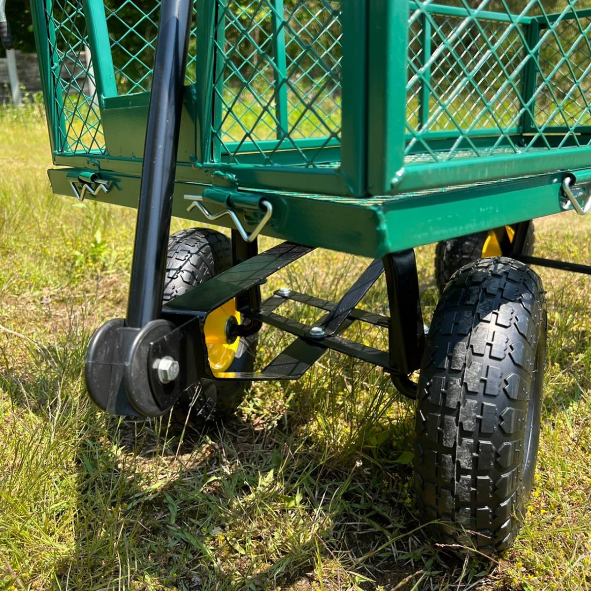 【アウトレット】【送料無料】メタルワゴン　金属ワゴン　ガーデニング　キャンプワゴン　ラジオフライヤー好きにも！ _5