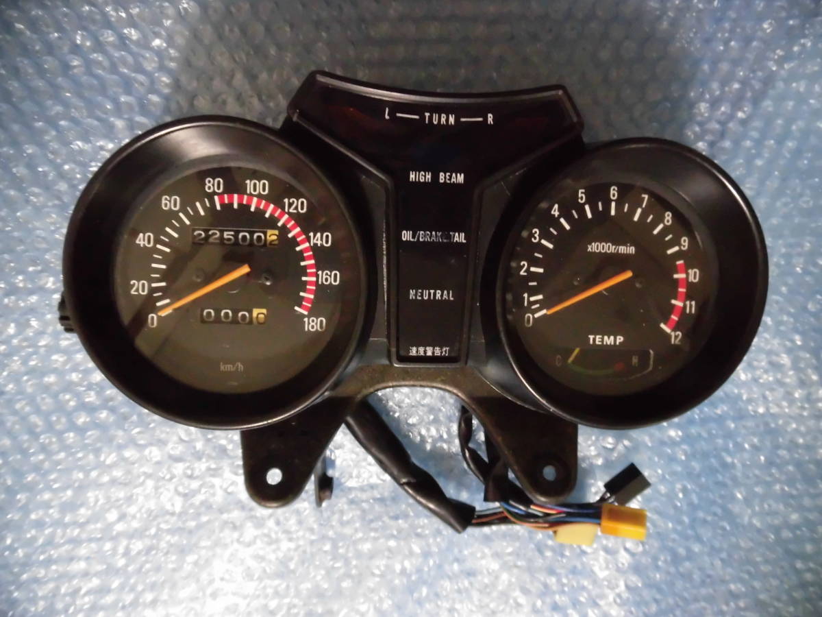 当時物 実働 美品 RZ350 純正 スピード タコ メーター シート 外装 