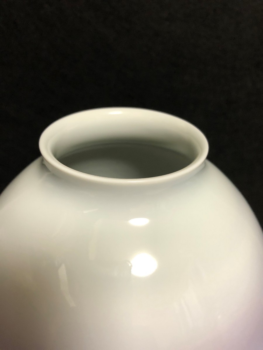 藤井朱明 壺 飾り壺 花器 日展人気作家 有田焼 朝日花瓶 【公式通販】