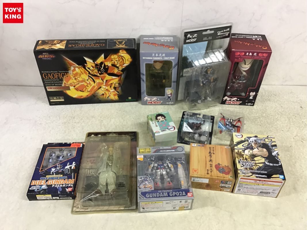 1円〜 同梱不可 ジャンク ひっかけフィギュア等 鬼滅の刃、勇者王ガオガイガー、ガンダム、クローズ&WROST 他