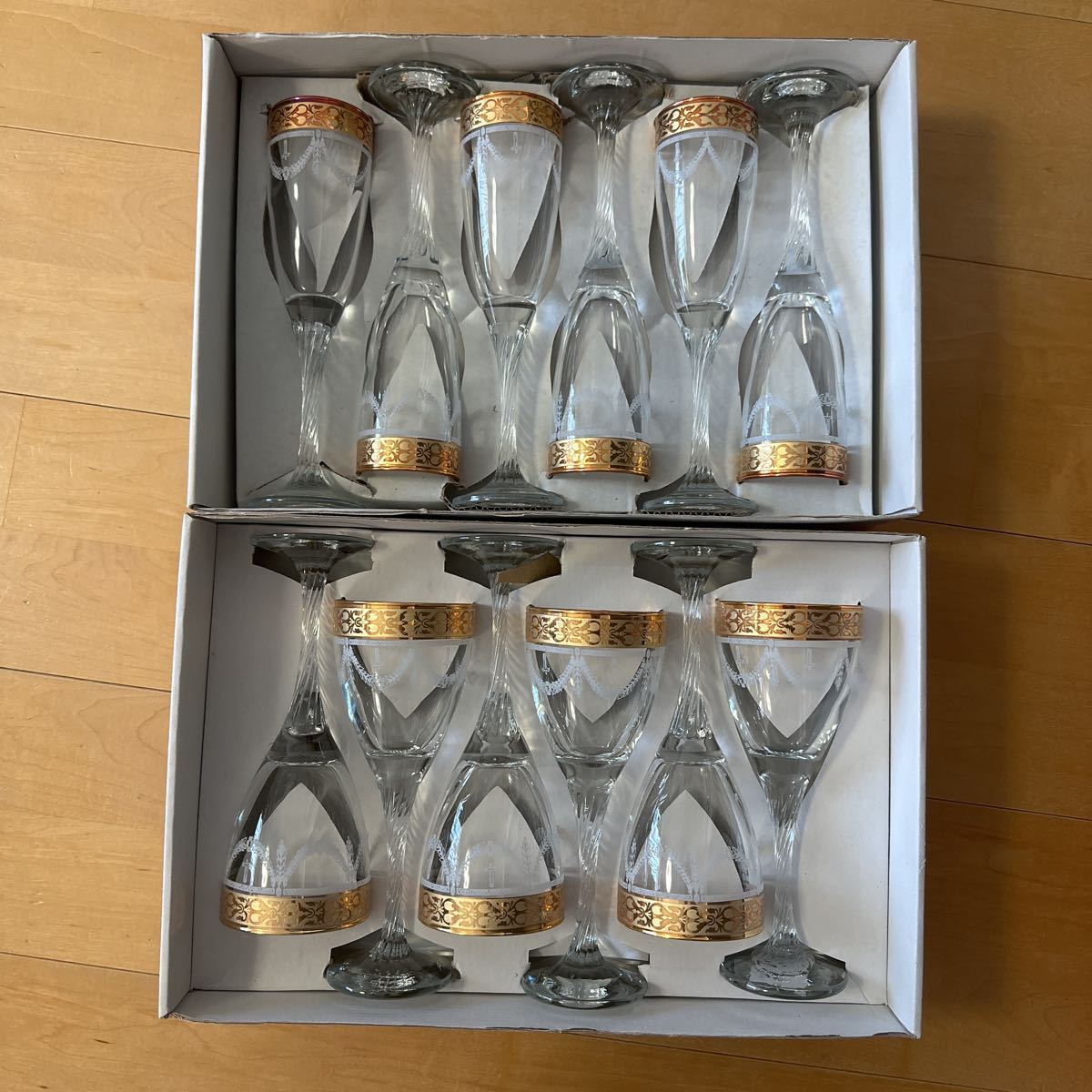 【未使用】ワイングラス シャンパングラス 2セット