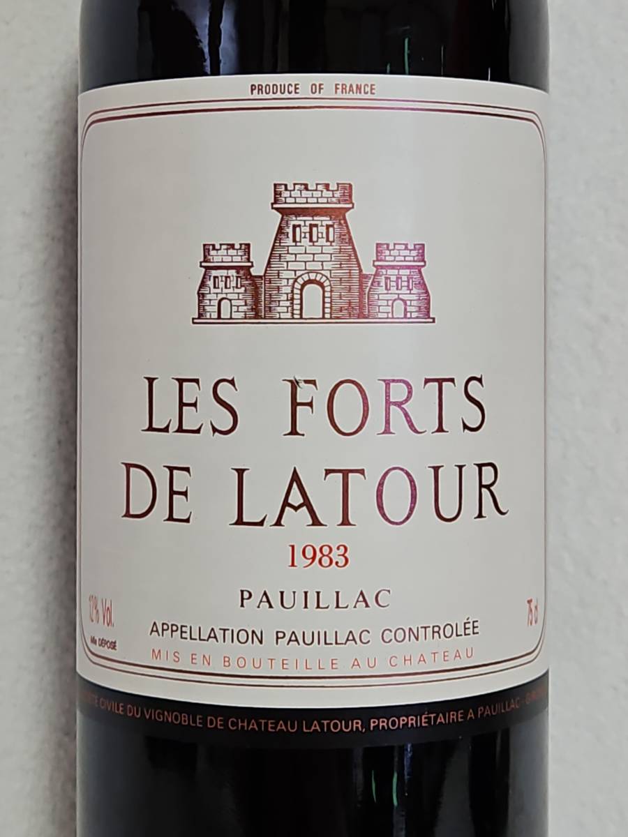 Latour 0 ☆40年物レ・フォール・ド・ラトゥールま1983年750ml FORTS LES