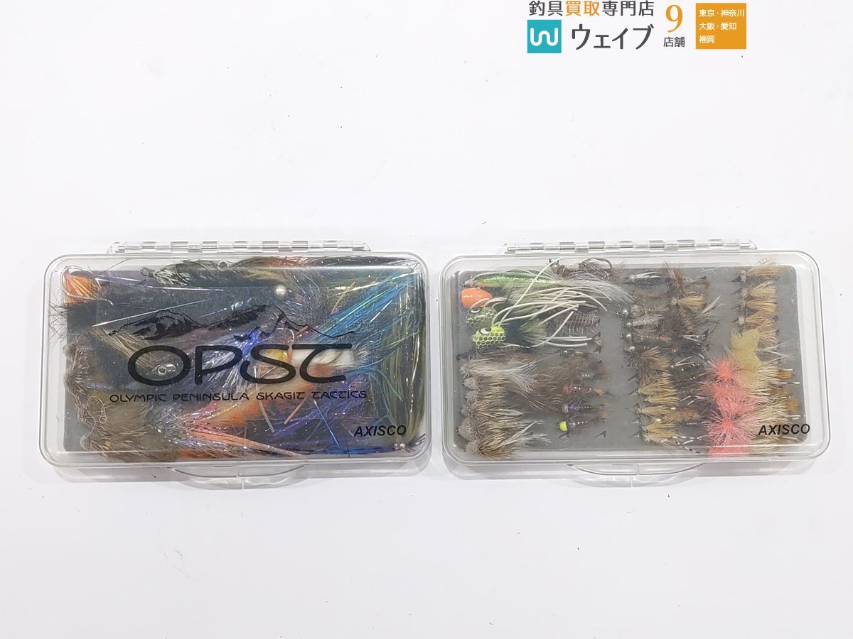 フライ 毛鈎 テンカラ 完成品フライ 約75点 計2ケース